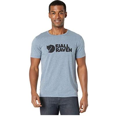 Fjällräven Fjallraven logotyp T-shirt M, herr, blå melange, XS Fjällräven Fjallraven logotyp T-shirt M, herr, blå melange, XS