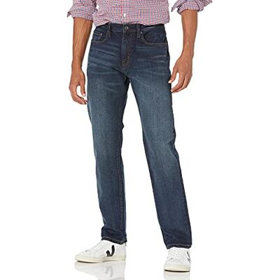 Amazon Essentials mäns avslappnad passform stretch jeans (finns i stor och lång), mörk tvätt, 48 B x 34 L Amazon Essentials mäns avslappnad passform stretch jeans (finns i stor och lång), mörk tvätt, 48 B x 34 L
