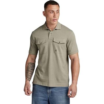 G-STAR RAW Dunda Pocket Polo, Flerfärgad (Shamrock Htr D24362-d565-c322), XS G-STAR RAW Dunda Pocket Polo, Flerfärgad (Shamrock Htr D24362-d565-c322), XS