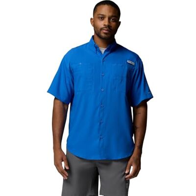 Columbia PFG Tamiami II kortärmad fisketröja, levande blå, X-Large Columbia PFG Tamiami II kortärmad fisketröja, levande blå, X-Large