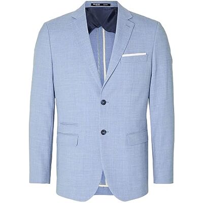 SELECTED HOMME Man enradig kavaj slim fit, ljusblå, 48 SELECTED HOMME Man enradig kavaj slim fit, ljusblå, 48