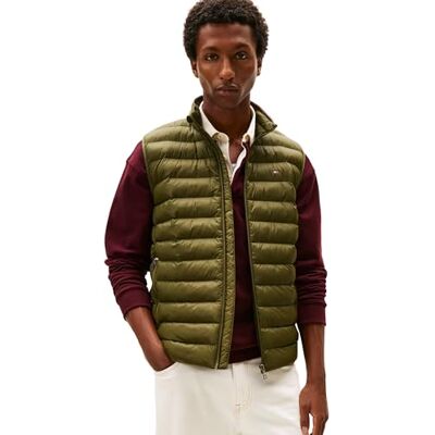 Tommy Hilfiger herr packbar återvunnen väst MW0MW37677 väst, grön, S, Grön (Huntsman Grön), S Tommy Hilfiger herr packbar återvunnen väst MW0MW37677 väst, grön, S, Grön (Huntsman Grön), S