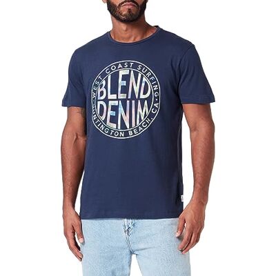 Blend T-shirt för män, 194024/klänning blues, M, 194024/Dress Blues, M Blend T-shirt för män, 194024/klänning blues, M, 194024/Dress Blues, M