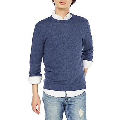 Amazon Essentials Men's Tröja med rund hals (finns i Big & Tall), Blå ljung, M Amazon Essentials Men's Tröja med rund hals (finns i Big & Tall), Blå ljung, M