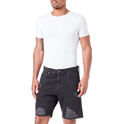 JACK & JONES Herr JJICHRIS JJORIGINAL Shorts MF 604 jeansshorts, svart denim, S, Svart denim, S JACK & JONES Herr JJICHRIS JJORIGINAL Shorts MF 604 jeansshorts, svart denim, S, Svart denim, S