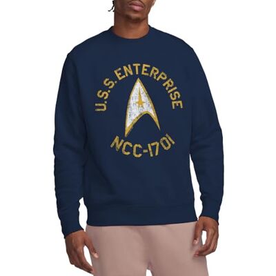 Star Trek Collegiate Crew sweatshirt, marinblå, Small, Marinblått Xsp, S Star Trek Collegiate Crew sweatshirt, marinblå, Small, Marinblått Xsp, S