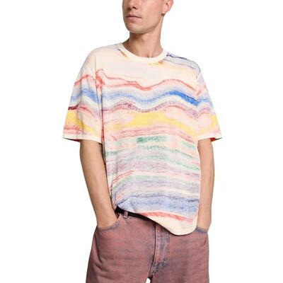 Desigual T-shirt herr flerfärgad XL Desigual T-shirt herr flerfärgad XL