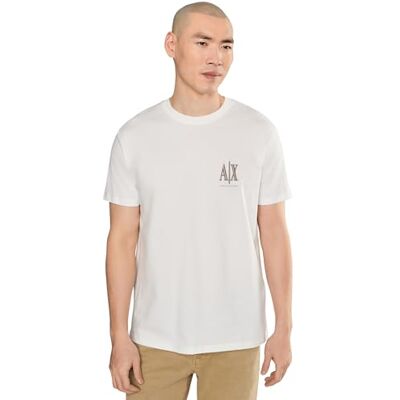 Giorgio Armani Herr kortärmad side monogram logo t-shirt, off white, XL, Vit, XL Giorgio Armani Herr kortärmad side monogram logo t-shirt, off white, XL, Vit, XL