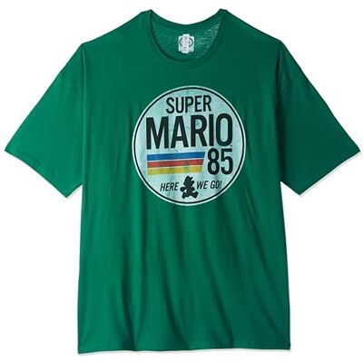 Nintendo T-shirt för män, Kelly Green, L Nintendo T-shirt för män, Kelly Green, L