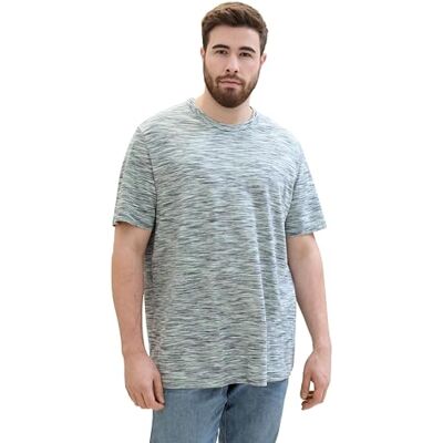 TOM TAILOR T-shirt för män, 35056 – marinblå vit rymdpiké, 3XL TOM TAILOR T-shirt för män, 35056 – marinblå vit rymdpiké, 3XL