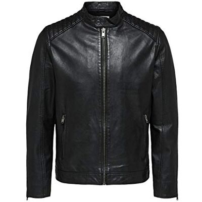 SELECTED HOMME Jacka för män, Svart (Black), XL SELECTED HOMME Jacka för män, Svart (Black), XL