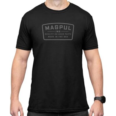 Magpul CVC kortärmad T-shirt med rund hals för män, Go Bang Parts, svart, M Magpul CVC kortärmad T-shirt med rund hals för män, Go Bang Parts, svart, M