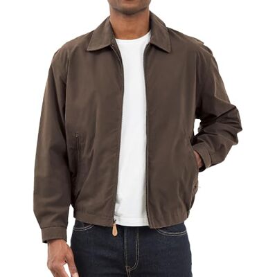 London Fog Men's Auburn Zip-Front Golf Jacket (Regular & Big-Tall Sizes), Dark Brown, 1X London Fog Men's Auburn Zip-Front Golf Jacket (Regular & Big-Tall Sizes), Dark Brown, 1X