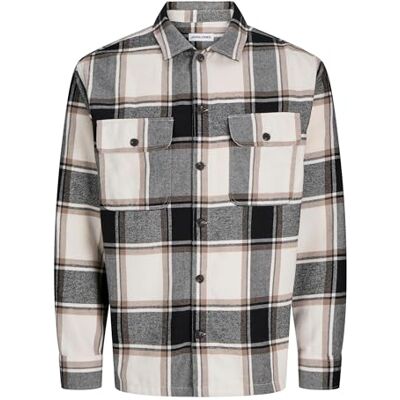 JACK & JONES Jjecharge Overshirt Ls Noos, Porslin, L JACK & JONES Jjecharge Overshirt Ls Noos, Porslin, L