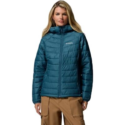 Columbia dam Powder Lite Ii jacka med huva, Everblue, XL Columbia dam Powder Lite Ii jacka med huva, Everblue, XL