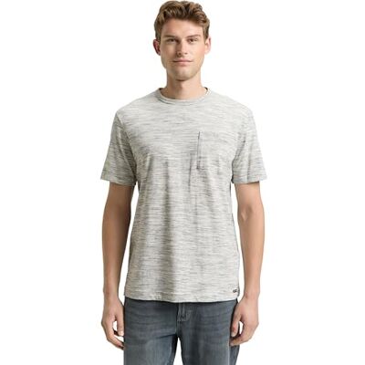TOM TAILOR T-shirt för män, 38720 – Gardenia White Multi Inject, XL TOM TAILOR T-shirt för män, 38720 – Gardenia White Multi Inject, XL