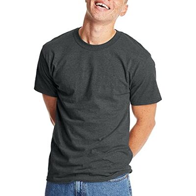 Hanes T-shirt för män, matt, Träkol ljung – 1-pack, XL Hanes T-shirt för män, matt, Träkol ljung – 1-pack, XL