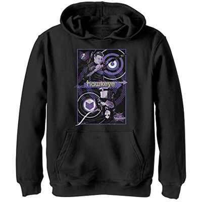 Marvel Hawkeye King Of Arrows Hoodie, svart, S, svart, S Marvel Hawkeye King Of Arrows Hoodie, svart, S, svart, S