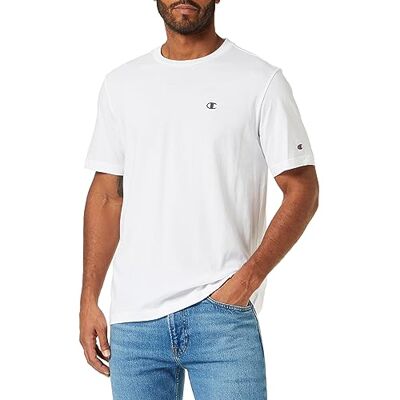 Champion Legacy Basics-S-s Crewneck T-Shirt Män, Bianco, XL Champion Legacy Basics-S-s Crewneck T-Shirt Män, Bianco, XL