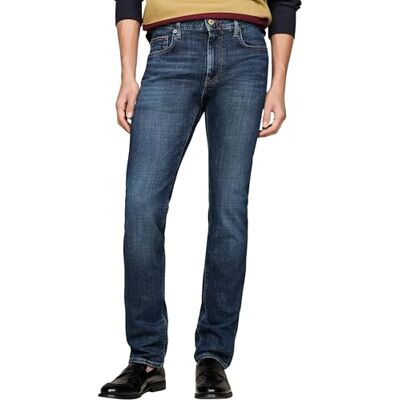 Tommy Hilfiger Herr Slim Bleecker PSTR Tino IND MW0MW36677, Slim, Denim, 3233, Denim (Tino Indigo), 33W / 32L Tommy Hilfiger Herr Slim Bleecker PSTR Tino IND MW0MW36677, Slim, Denim, 3233, Denim (Tino Indigo), 33W / 32L
