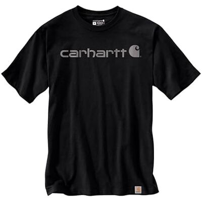 Carhartt avslappnad passform, tung kortärmad logotyp, grafisk t-shirt Carhartt avslappnad passform, tung kortärmad logotyp, grafisk t-shirt
