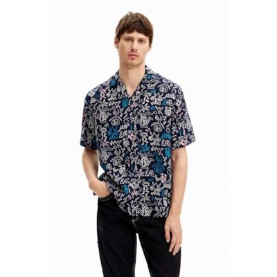 Desigual CAM_Alfredo, 5000 marinblå, XL, blå, XL Desigual CAM_Alfredo, 5000 marinblå, XL, blå, XL