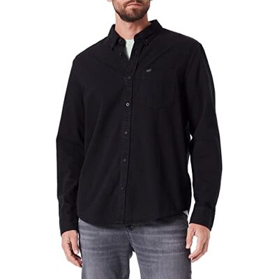 Lee Herr Button Down Shirt, svart, 3XL Lee Herr Button Down Shirt, svart, 3XL