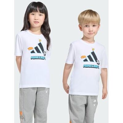 adidas Uniseks dzieci MINECRAFT TRAINING T-SHIRT, white/black, 2-3 Years adidas Uniseks dzieci MINECRAFT TRAINING T-SHIRT, white/black, 2-3 Years