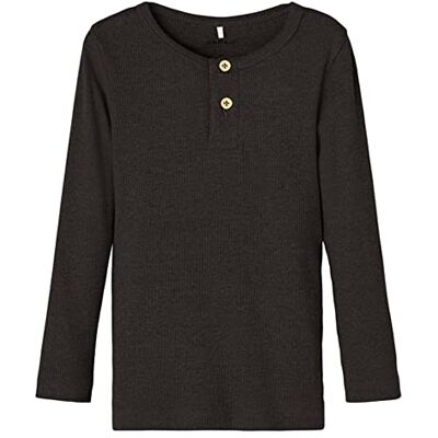 NAME IT pojkar Nmmkab Ls Top Noos långärmad skjorta, svart, 110 NAME IT pojkar Nmmkab Ls Top Noos långärmad skjorta, svart, 110