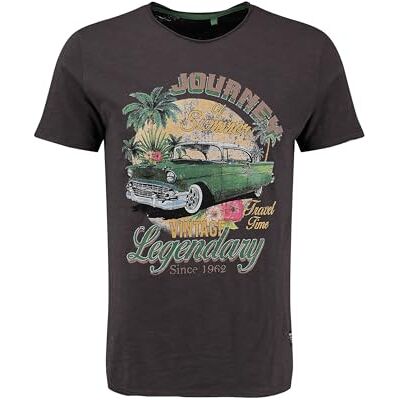 KEY LARGO KEYLARGO T-shirt för män MT KLJOURNEY rund, Antra (1101), XL KEY LARGO KEYLARGO T-shirt för män MT KLJOURNEY rund, Antra (1101), XL