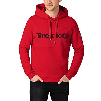 Timezone Huvtröja för män, röd, S Timezone Huvtröja för män, röd, S