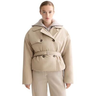 Scotch & Soda lätt vadderad poplin trench, Plaza Taupe U292, L Scotch & Soda lätt vadderad poplin trench, Plaza Taupe U292, L