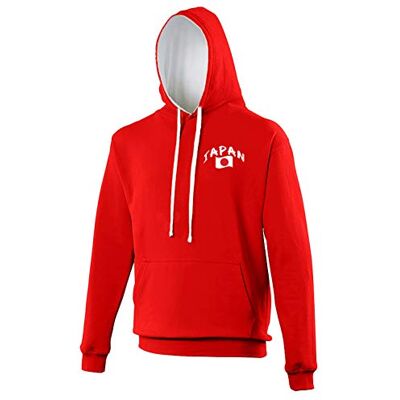 Supportershop unisex japansk rugby huvtröja, unisex_vuxen, 5060672803410, röd, M Supportershop unisex japansk rugby huvtröja, unisex_vuxen, 5060672803410, röd, M