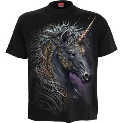 Spiral – keltisk enhörning – svart t-shirt, Svart, S Spiral – keltisk enhörning – svart t-shirt, Svart, S