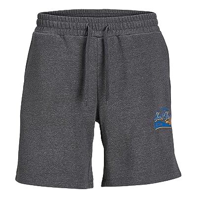JACK & JONES Jpstlogo sweat shorts 2 Col Sn GMS, Mörkgrå melange/detalj: melerad, XS JACK & JONES Jpstlogo sweat shorts 2 Col Sn GMS, Mörkgrå melange/detalj: melerad, XS