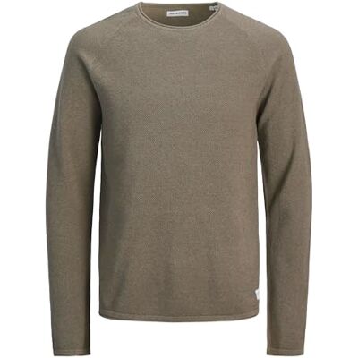 JACK & JONES Jjehill Knit Crew Neck Noos, Vetiver, XS JACK & JONES Jjehill Knit Crew Neck Noos, Vetiver, XS