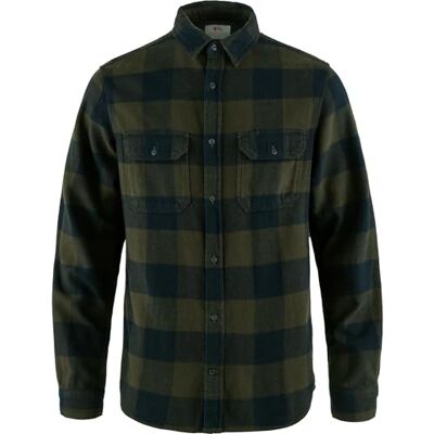 Fjällräven FJALLRAVEN Övik Heavy Flannel Shirt M T, Deep Forest-Dark Navy, XXL för män Fjällräven FJALLRAVEN Övik Heavy Flannel Shirt M T, Deep Forest-Dark Navy, XXL för män