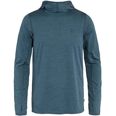 Fjällräven Abisko Sun-Hoodie M T-shirt för män, Indigo Blue, M Fjällräven Abisko Sun-Hoodie M T-shirt för män, Indigo Blue, M