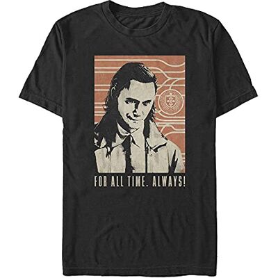 Marvel Unisex Loki Time Always Organic kortärmad T-shirt, svart, XL Marvel Unisex Loki Time Always Organic kortärmad T-shirt, svart, XL