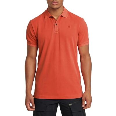 G-STAR RAW Dunda Overdyed Slim pikétröja, Röd (Lt Antic Red Gd D11595-d756-b571), S G-STAR RAW Dunda Overdyed Slim pikétröja, Röd (Lt Antic Red Gd D11595-d756-b571), S