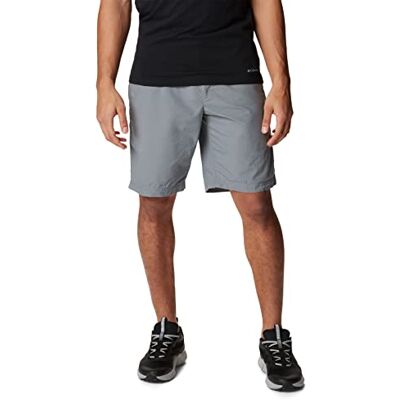 Columbia Mäns tvättade stora vandringsshorts, Grå aska, 44W x 10L Columbia Mäns tvättade stora vandringsshorts, Grå aska, 44W x 10L