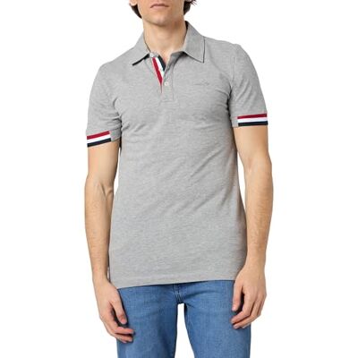 Geox Man M Polo Light Melange Grey_S, Ljusmelange grå, S Geox Man M Polo Light Melange Grey_S, Ljusmelange grå, S