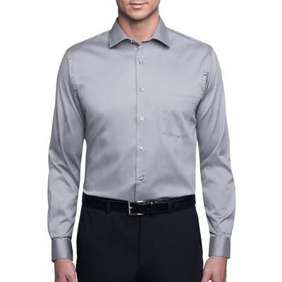 Van Heusen herrskjorta normal passform flex krage stretch solid smoking, Grå dimma, 15.5 Neck / 34-35 Sleeve Van Heusen herrskjorta normal passform flex krage stretch solid smoking, Grå dimma, 15.5 Neck / 34-35 Sleeve