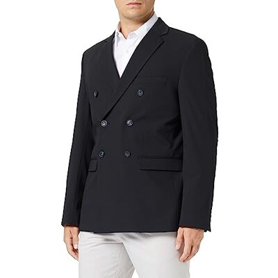SELECTED HOMME Man dubbelknäppt kavaj klassisk, svart, 46 SELECTED HOMME Man dubbelknäppt kavaj klassisk, svart, 46