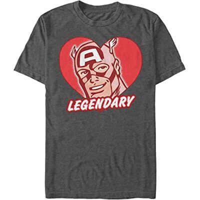 Marvel Unisex Avengers Classic-Legends ekologisk kortärmad t-shirt, melange svart, XXL, Melange svart, XXL Marvel Unisex Avengers Classic-Legends ekologisk kortärmad t-shirt, melange svart, XXL, Melange svart, XXL