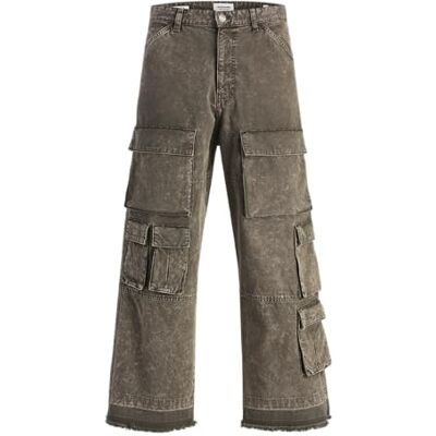 JACK & JONES Jpstowen Morris Acid Wash multipocket, Svart sand, 31W / 32L JACK & JONES Jpstowen Morris Acid Wash multipocket, Svart sand, 31W / 32L
