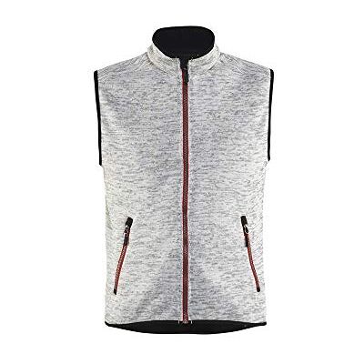 Blåkläder Blaklader 384221179056XXXL stickad väst, grå melange/röd, storlek XXXL Blåkläder Blaklader 384221179056XXXL stickad väst, grå melange/röd, storlek XXXL