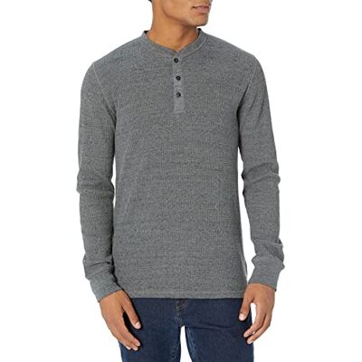 Amazon Essentials Herr normal passform långärmad våffla Henley-skjorta, träkol, XX-Large Amazon Essentials Herr normal passform långärmad våffla Henley-skjorta, träkol, XX-Large