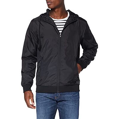 Build Your Brand Windrunner för män, blk/blk, L Build Your Brand Windrunner för män, blk/blk, L