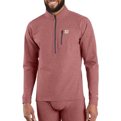 Carhartt Force Tech Långärmad underställströja med kvartsdragkedja, för män, 4XL Carhartt Force Tech Långärmad underställströja med kvartsdragkedja, för män, 4XL